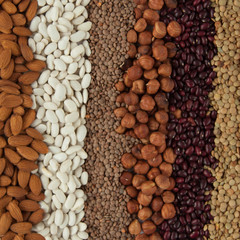 Nuts, beans, peas...