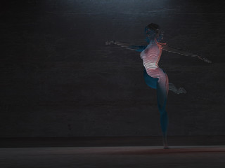 Woman figure in dance pose