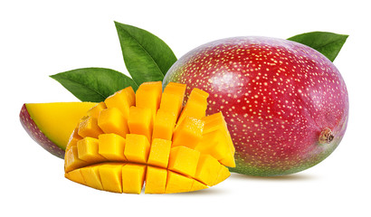 Fototapeta na wymiar Mango fruit isolated on white background