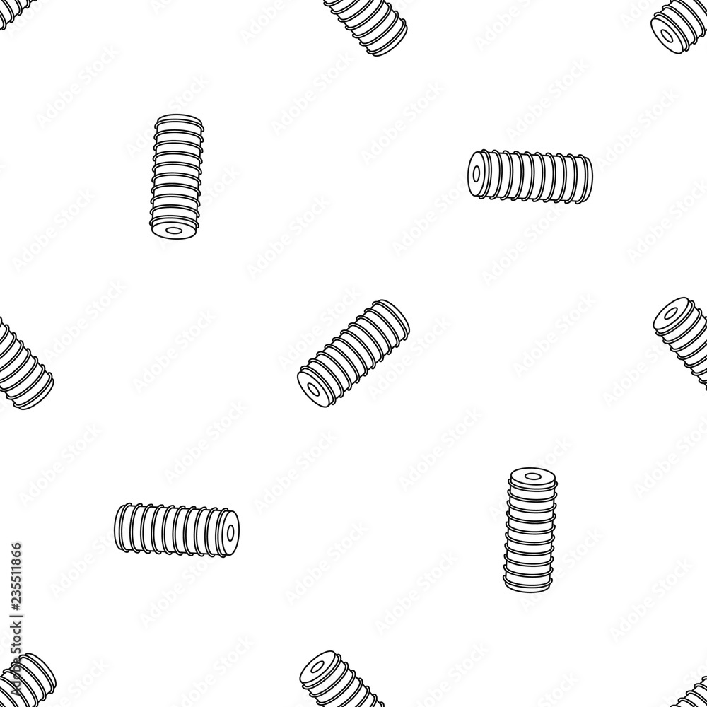Poster electric spring coil pattern seamless vector repeat geometric for any web design