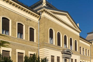 Fototapeta na wymiar Building Matica Srpska cultural center in City of Novi Sad, Vojvodina, Serbia