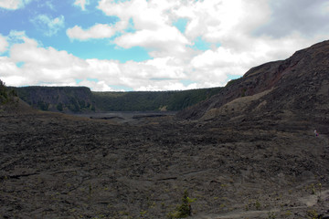 Vulkankrater auf Big Island, Hawaii