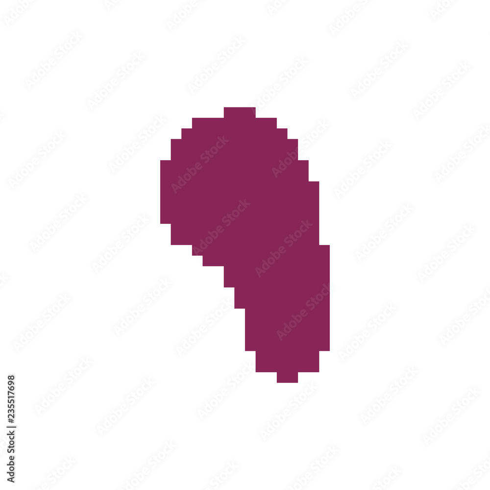 Poster spleen pixel art. human internal organs 8 bit. pixelate anatomy 16bit. old game computer graphics st