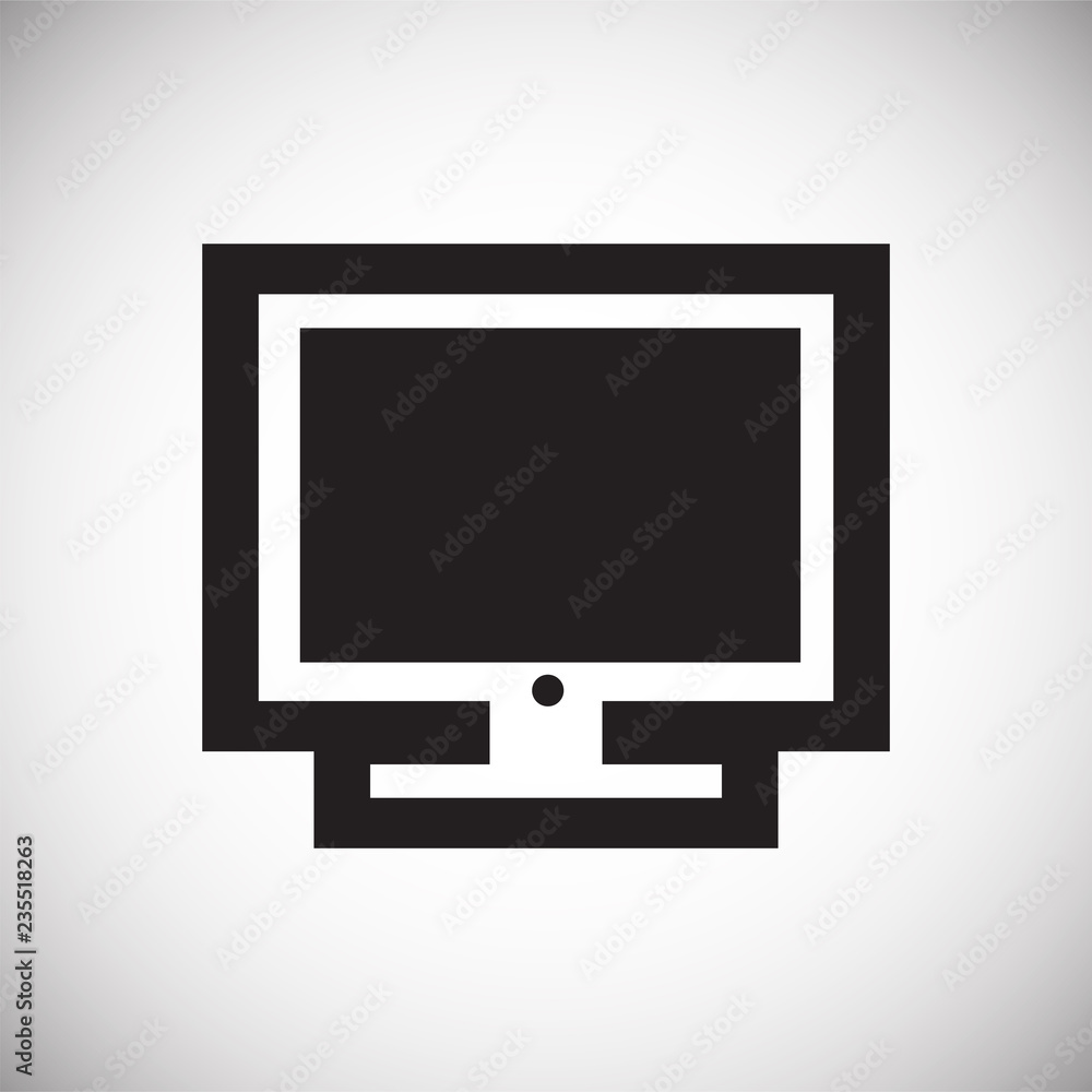 Poster digital screen icon on white background for graphic and web design, modern simple vector sign. inter