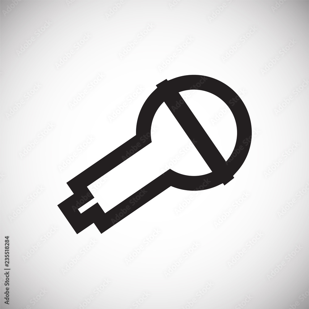 Poster microphone icon on white background for graphic and web design, modern simple vector sign. internet 