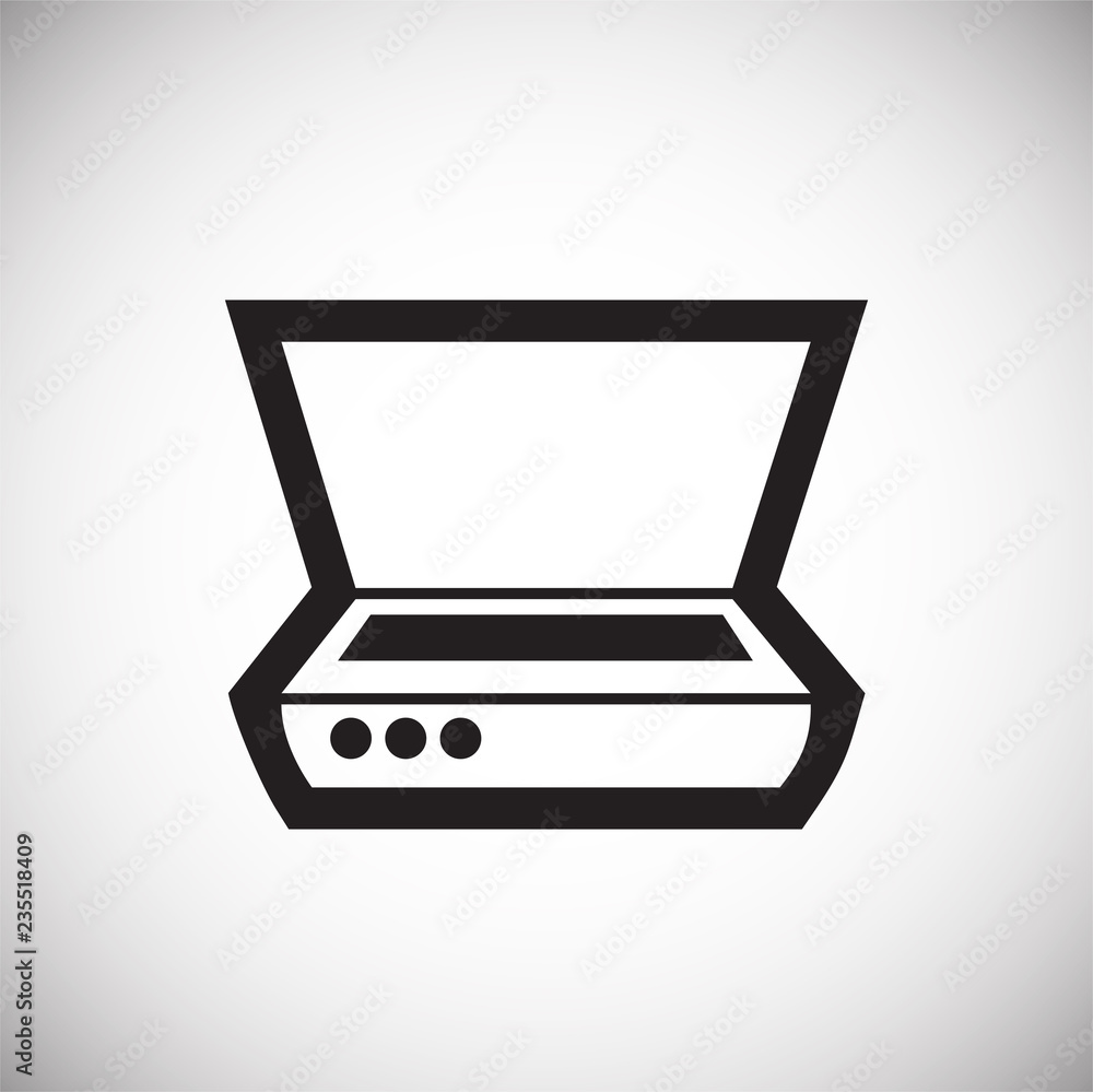 Poster smar scanner icon on white background for graphic and web design, modern simple vector sign. interne