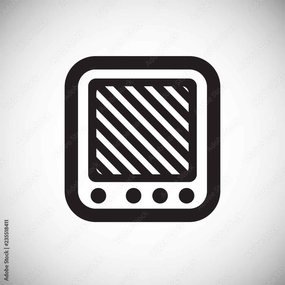 Poster bluetooth wireless speaker icon on white background for graphic and web design, modern simple vector