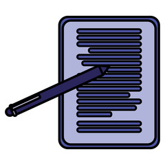 documents paper with pen