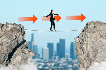 Success and challenge concept