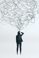 Confusion and doubt concept