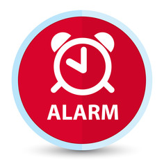 Alarm flat prime red round button
