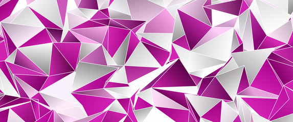 Abstract Low-Poly triangular modern background