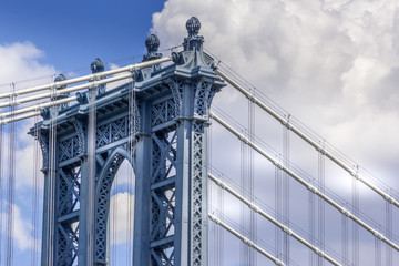 Manhattan bridge close up