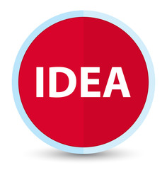 Idea flat prime red round button