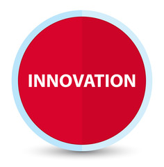Innovation flat prime red round button