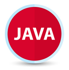 Java flat prime red round button