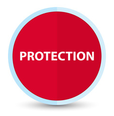 Protection flat prime red round button
