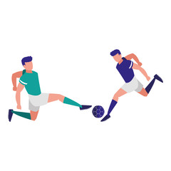 young athletes playing soccer