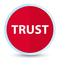 Trust flat prime red round button
