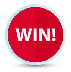 Win flat prime red round button