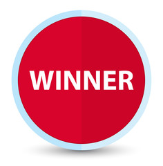 Winner flat prime red round button