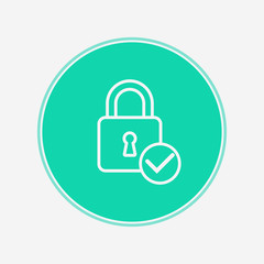Padlock vector icon sign symbol