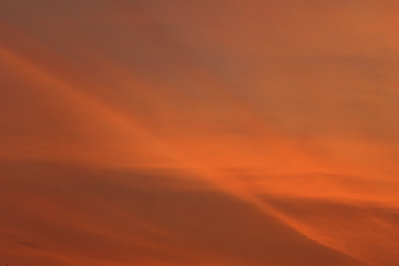 Dramatic view on a orange sky (background)