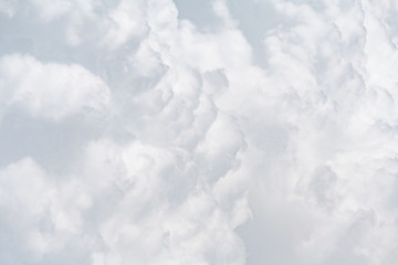 Close up view of a soft gray fluffy clouds as  background, texture (abstract)