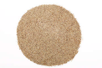 Milk thistle ground  isolated on a white background