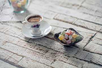 Turkish delight served
