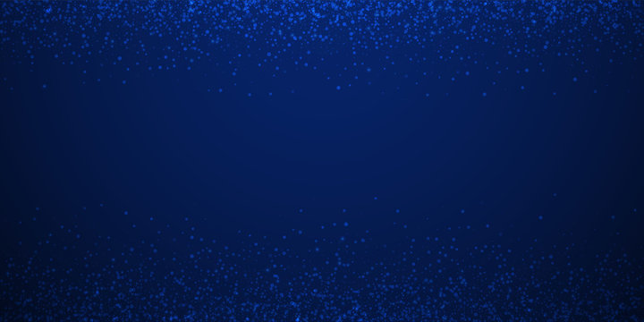 Magic stars Christmas background. Subtle flying sn
