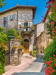 A picturesque sight in Assisi. Province of Perugia, Umbria, central Italy.