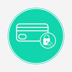 Credit card vector icon sign symbol