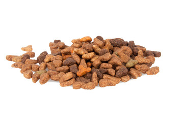 food for cat or dog snack isolated on the white
