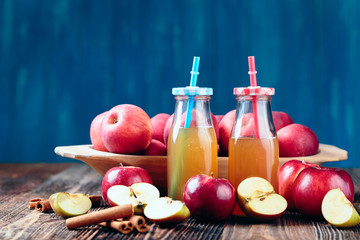 fresh organic apple juice