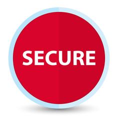 Secure flat prime red round button