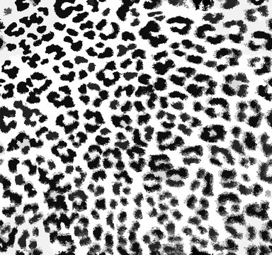 Seamless vector leopard print.