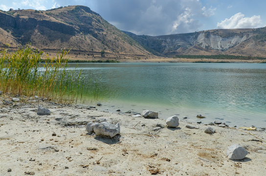 on the shores of Narligol Crater Lake  Narkoy, Nigde province, Turkey