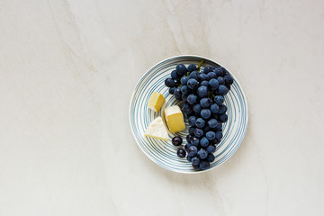 Fresh grape in plate