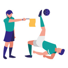 Soccer line referee design