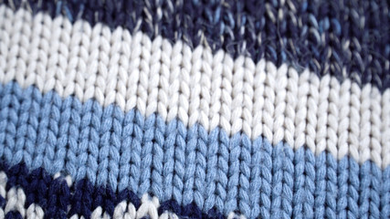 The texture of a warm wool sweater.Close-up