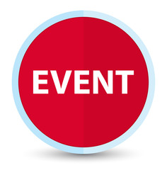 Event flat prime red round button