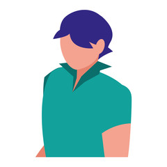 Fototapeta premium avatar man icon