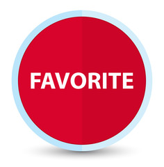 Favorite flat prime red round button