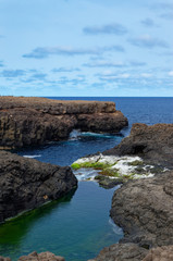 Buracona, small rocky bay in the island of Sal, Cape Verde