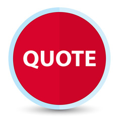 Quote flat prime red round button