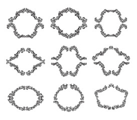 Vintage Floral Frames for decoration, book cover, invitation