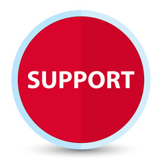 Support flat prime red round button