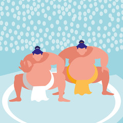Fototapeta premium sumo wrestler design