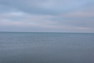 Simple shot of Lake Michigan at sunset